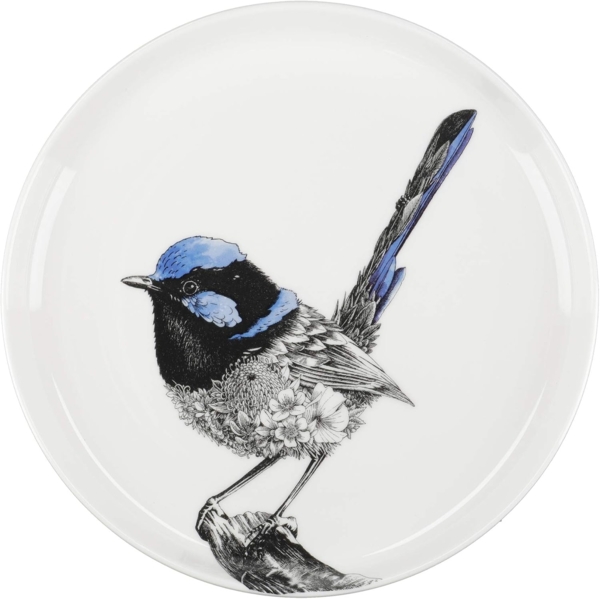 Maxwell & Williams Marini Ferlazzo Teller Fairy Wren, Speiseteller, in Geschenkbox, Premium-Keramik, Mehrfarbig, 20 cm, DX0587