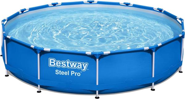 Bestway 'Steel Pro' Frame Pool, ohne Filterpumpe, Stahl / Kunststoff blau, Ø 366 x H 76 cm