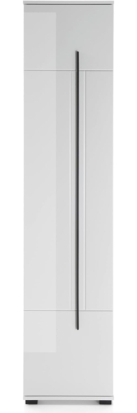 Badezimmer Hochschrank Design-D in Hochglanz weiß 45 x 200 cm