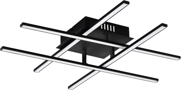 Eglo 99316 LED Deckenleuchte LASANA 3 schwarz L:50 B:50 H:9,5cm 3000K