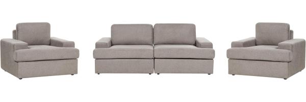 Sofa Set taupe 5-Sitzer ALLA