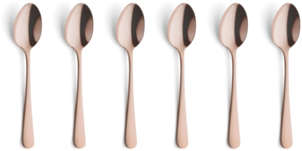 Amefa AUSTIN Mocca-/Espressolöffel Set 6-teilig PVD kupfer mattiert
