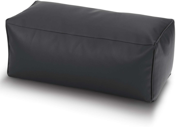 Green Bean® Sitzhocker aus Kunstleder - Pouf mit EPS Perlen Füllung - 70 x 33 x 28cm - perfekte Ergänzung zum Sitzsack - Dunkelblau