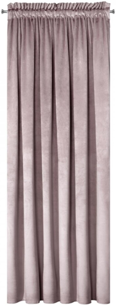 Samtvorhang Velours Vorhänge zum Wohnzimmer Prachtvoll Elegant rosa 140x270 cm Kräuselband